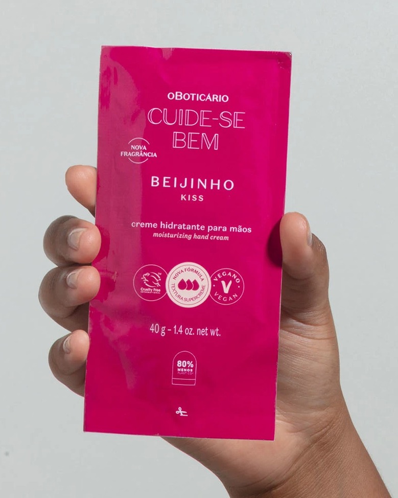 Refil Creme Hidratante Para Mãos Cuide-Se Bem Beijinho 40G