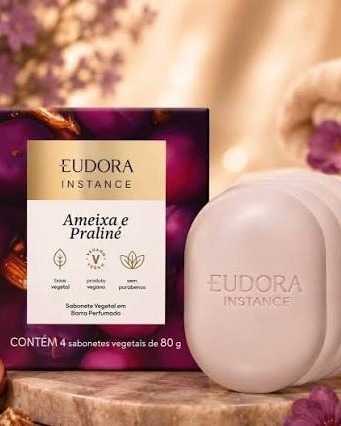 Sabonete Vegetal Em Barra Perfumado Instance Ameixa E Praliné 4X80G V2
