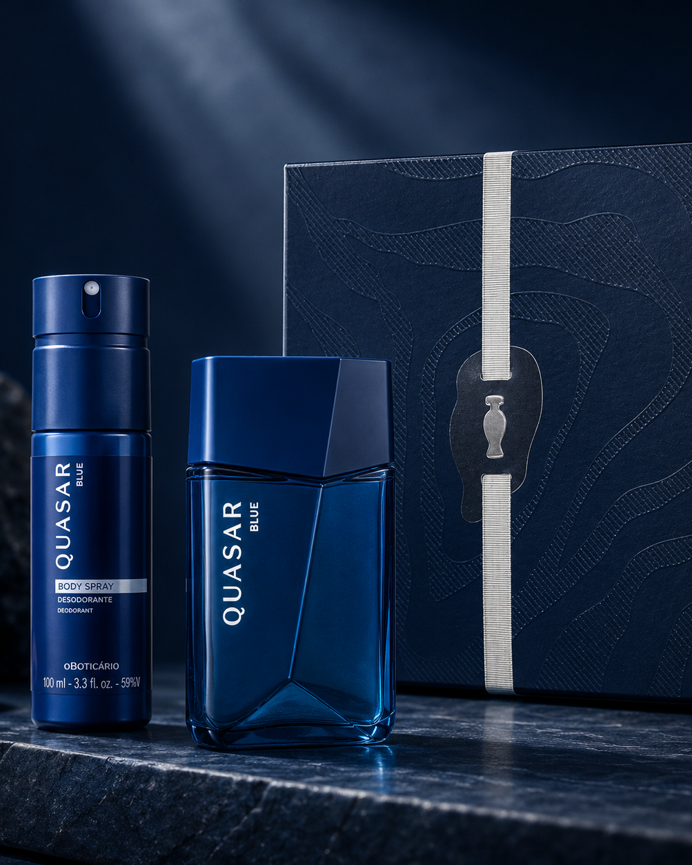 Kit Presente Dia Dos Pais Quasar Blue (2 Itens)