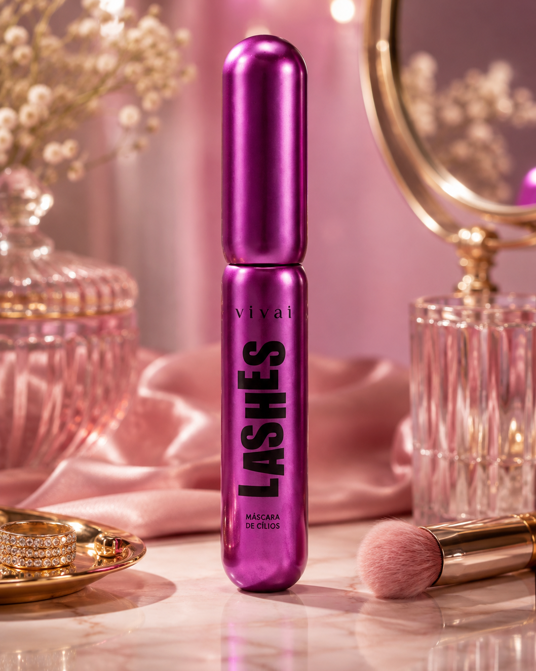 Lashes Máscara De Cílios Preta 13Ml Vivai