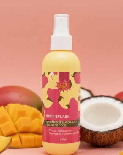 Body Splash Manga Rosa e Água de Coco 200ml Super Poderesrrr