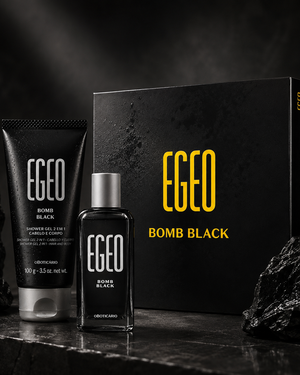 Mini Kit Presente Egeo Bomb Black (2 Itens)