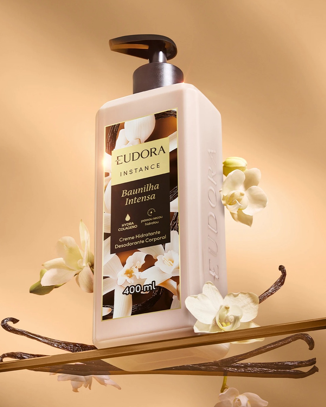Creme Hidratante Desodorante Corporal Instance Baunilha Intensa 400Ml