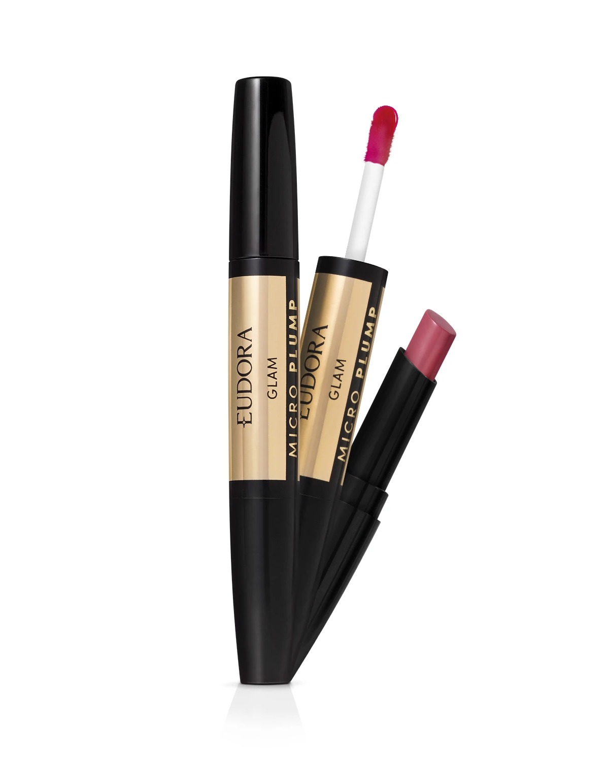 Batom Duo Rosado Nobre Glam Micro Plump 1,8G