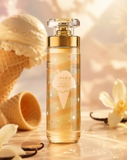 Body Splash Desodorante Colônia Dream Céu De Baunilha 200Ml