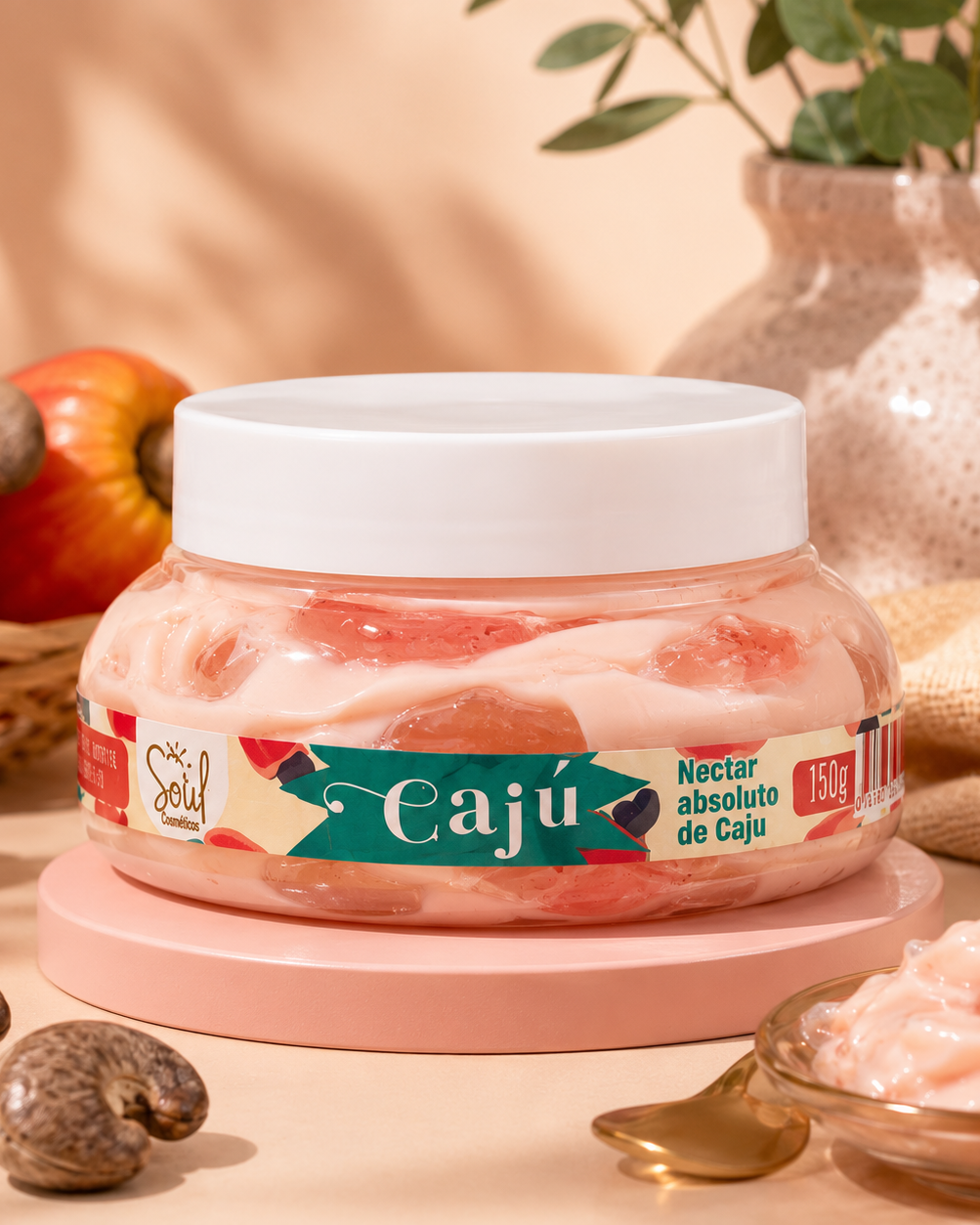 Geleia Hidratante Corporal de Cajú com 190g Soul Cosméticos